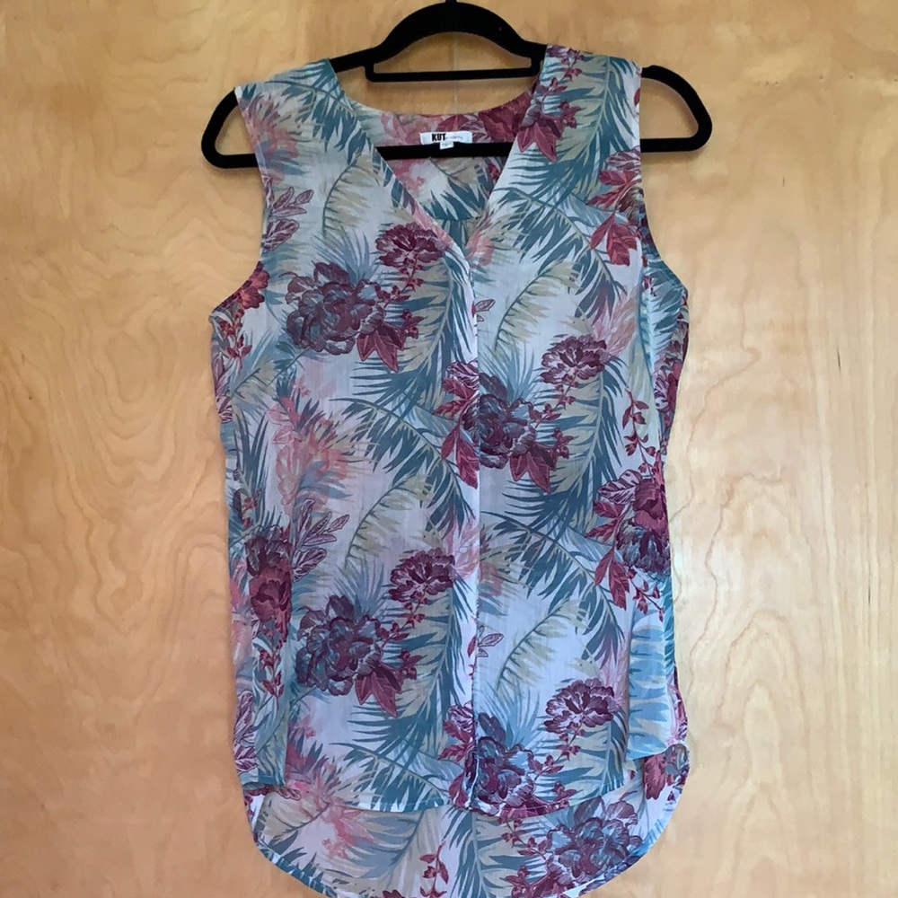 KUT Summer Floral Sleeveless Top